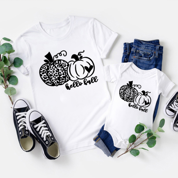 Hello Fall Matching Family Tees