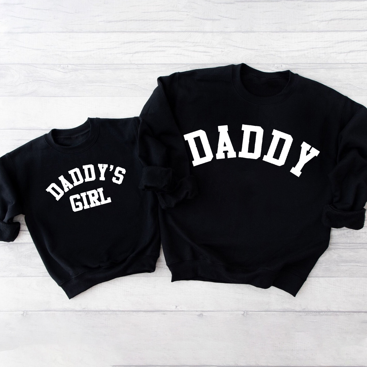 Daddy & Daddy's Girl College Matching Sweatshirts
