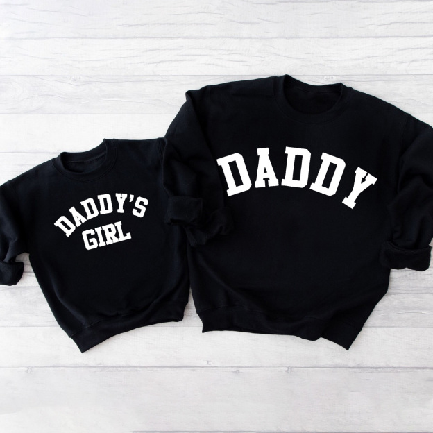 Daddy & Daddy's Girl College Matching Sweatshirts