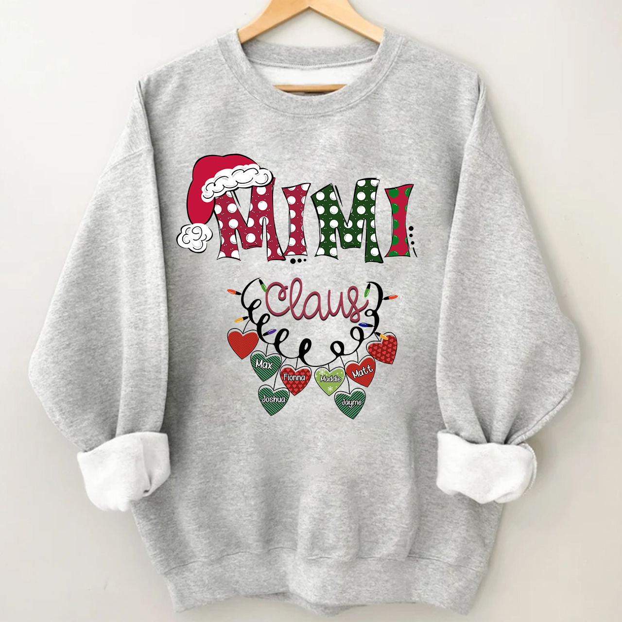 Personalized Christmas Grandparents Sweatshirt