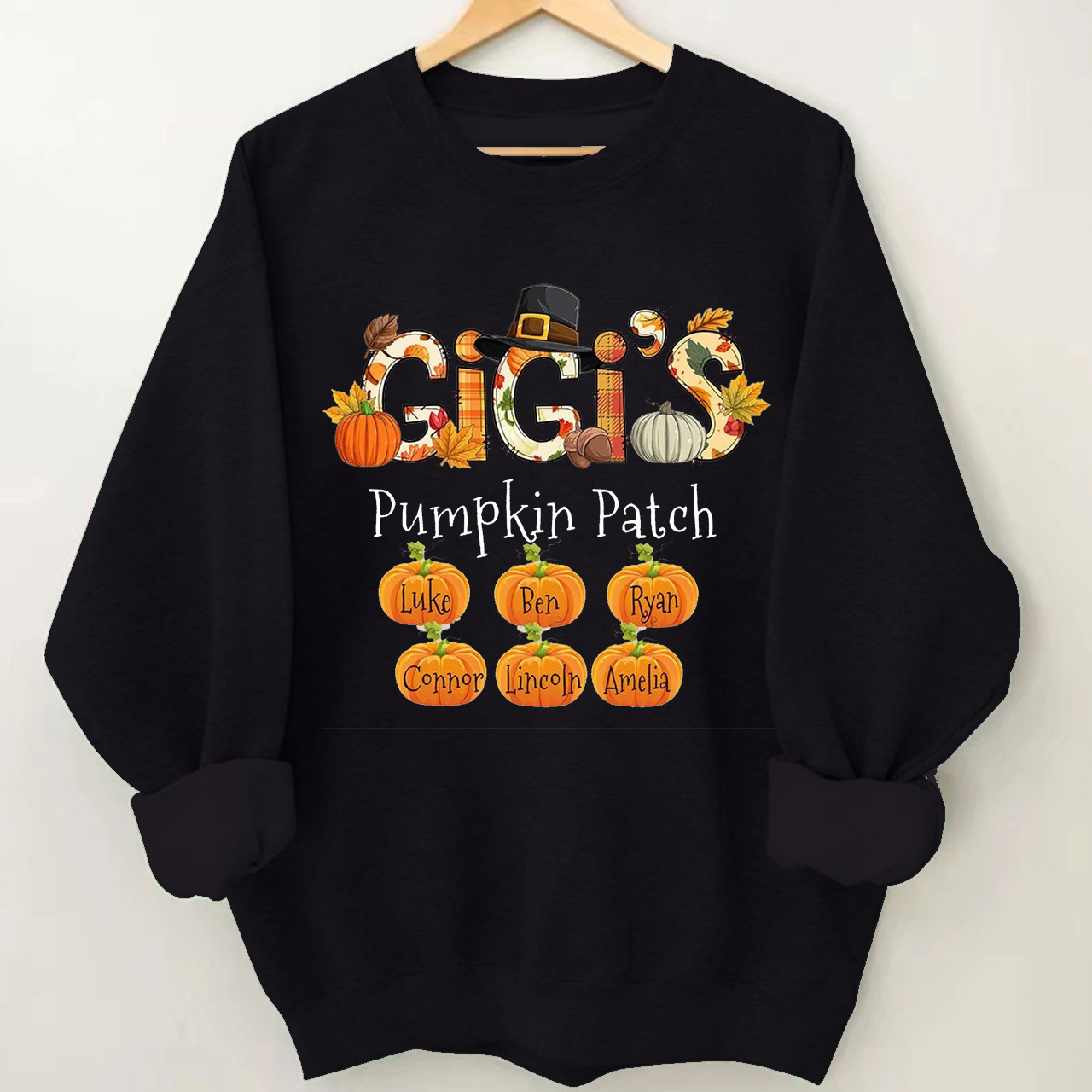 Custom Mimi Pumpkin Patch Fall Halloween Sweatshirt