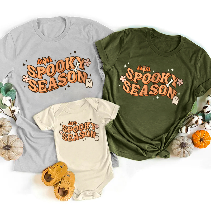 Halloween Spooky Season Matching Family Shirts