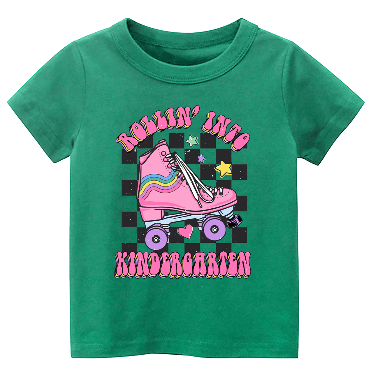 Rollin Into Kindergarten Back To School Kids Shirt