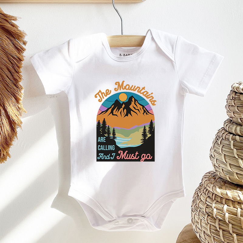 The Mountains Are Calling Bodysuit For Baby