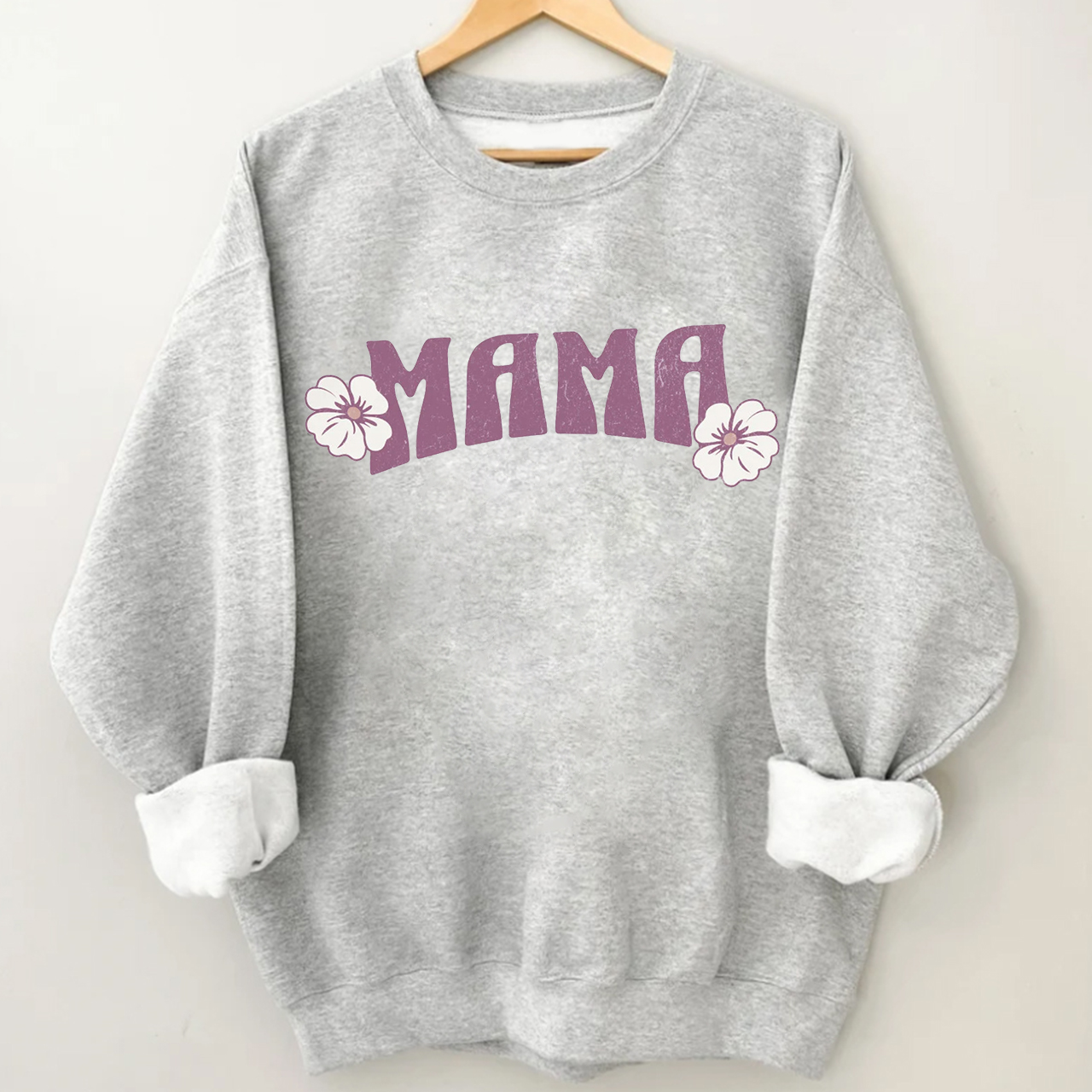 Retro Mama&Flower Sweatshirt