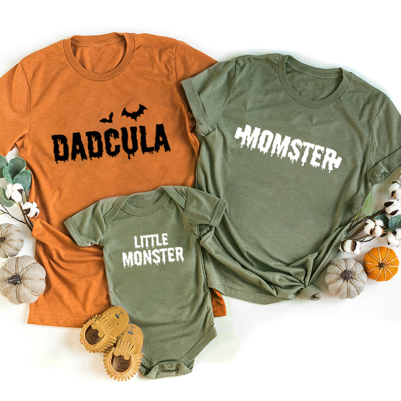 Matching Halloween Monster Family Shirts