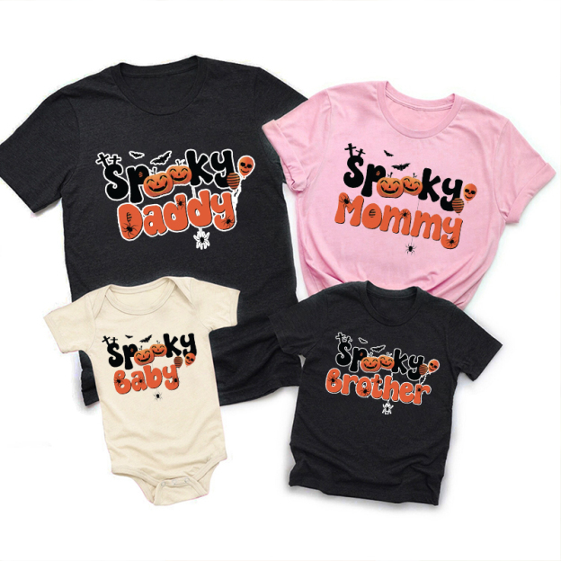 Spooky Family Happy Halloween Party T-Shirts