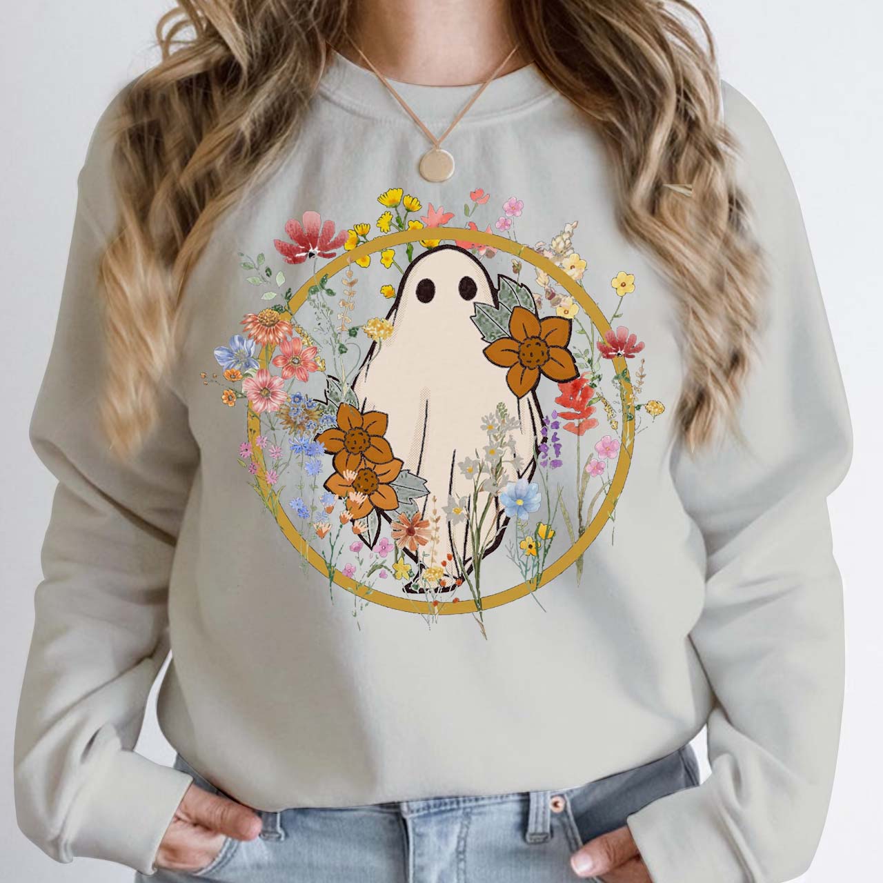 Wildflower Halloween Mama Sweatshirt For Mama