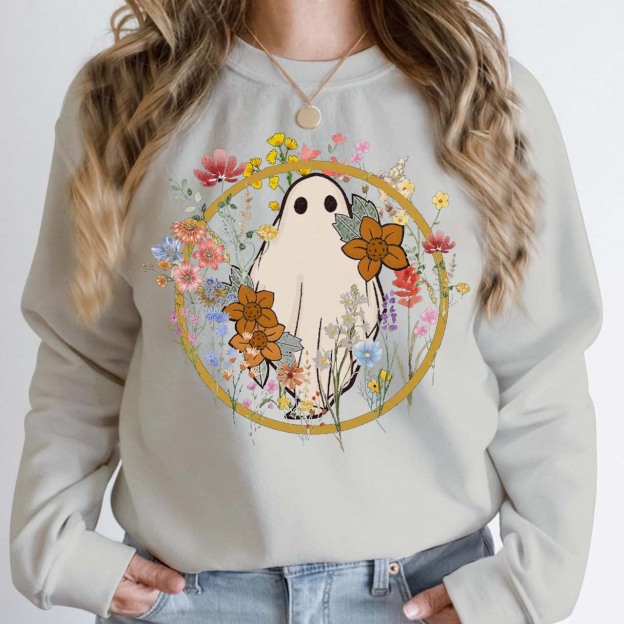 Wildflower Halloween Mama Sweatshirt For Mama