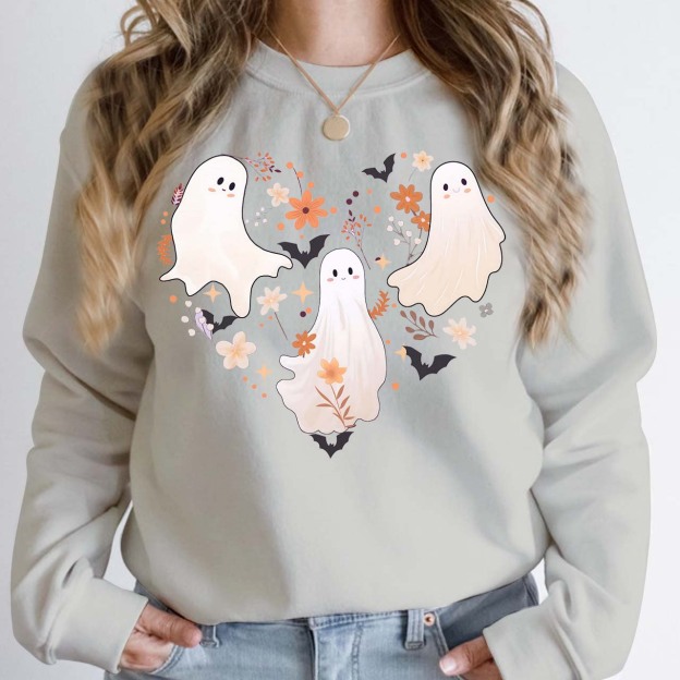 Cute Halloween Ghosts Sweatshirt For Mama