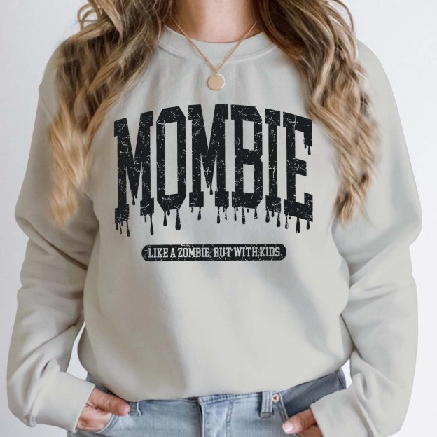 Halloween Mombie Like A Zombie But With Kids Sweatshirt For Mama