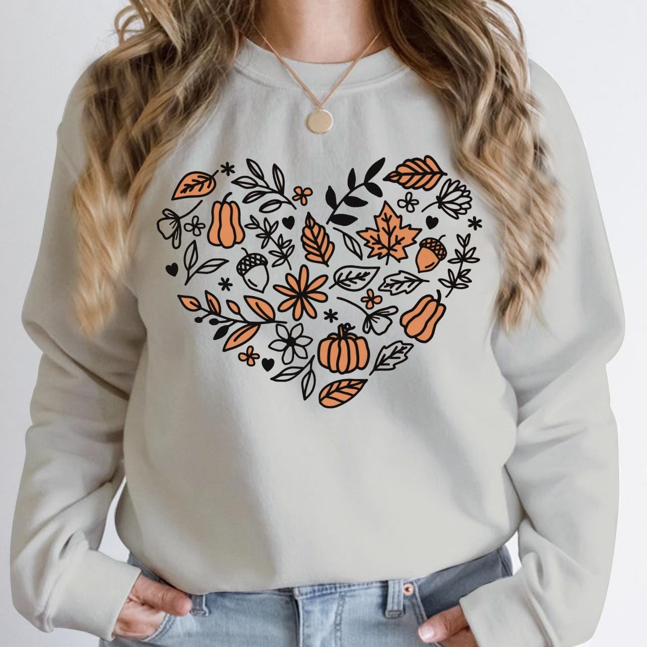 Vintage Pumpkin Patch Fall Sweatshirt For Mama