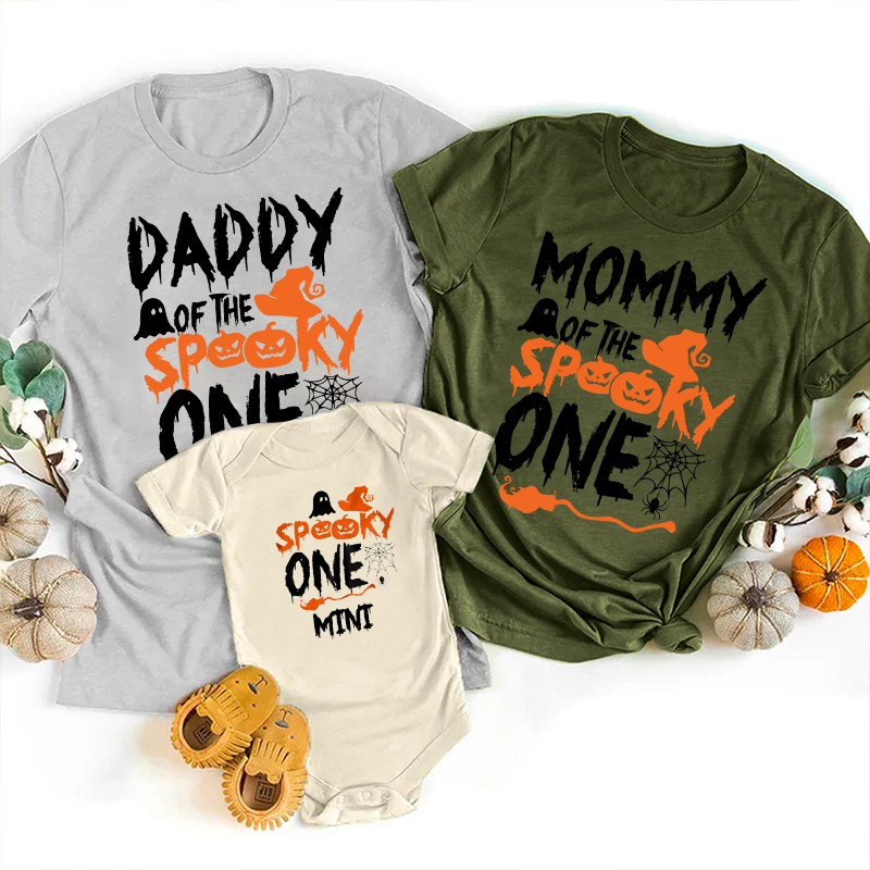 One Funny Spooky Halloween Family Matching Shirts