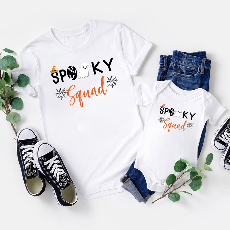 Spooky Squad Halloween Family Matching Shirts