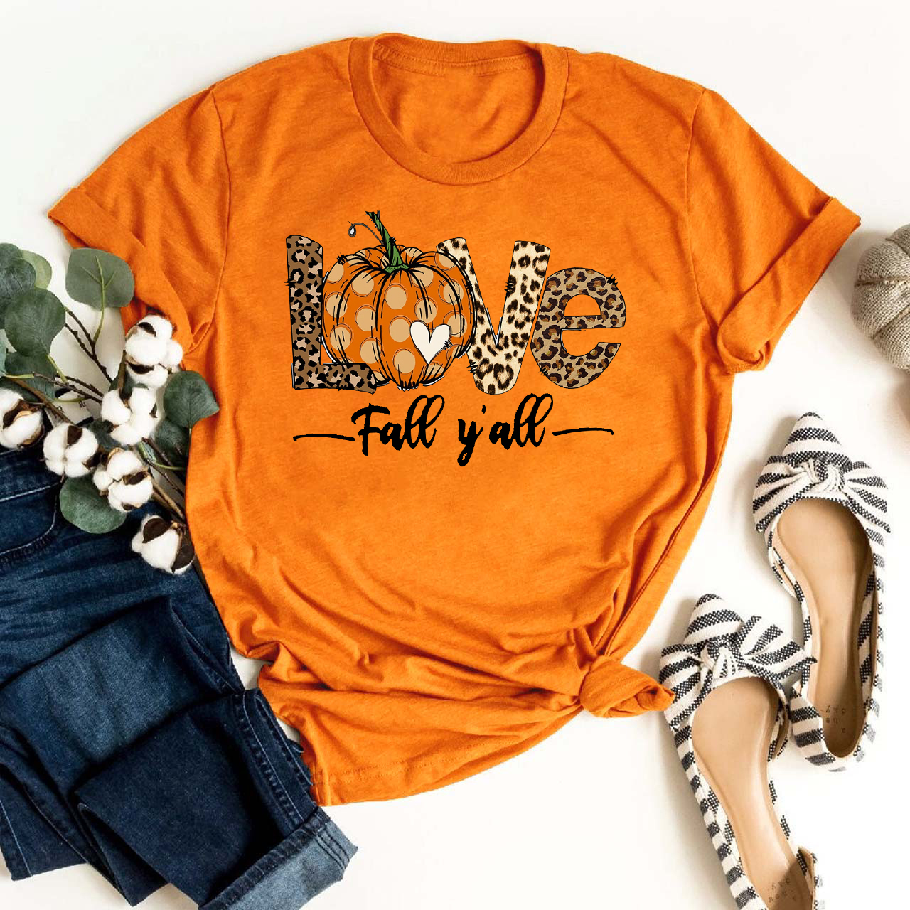 Peace Love Fall Y'All Shirts