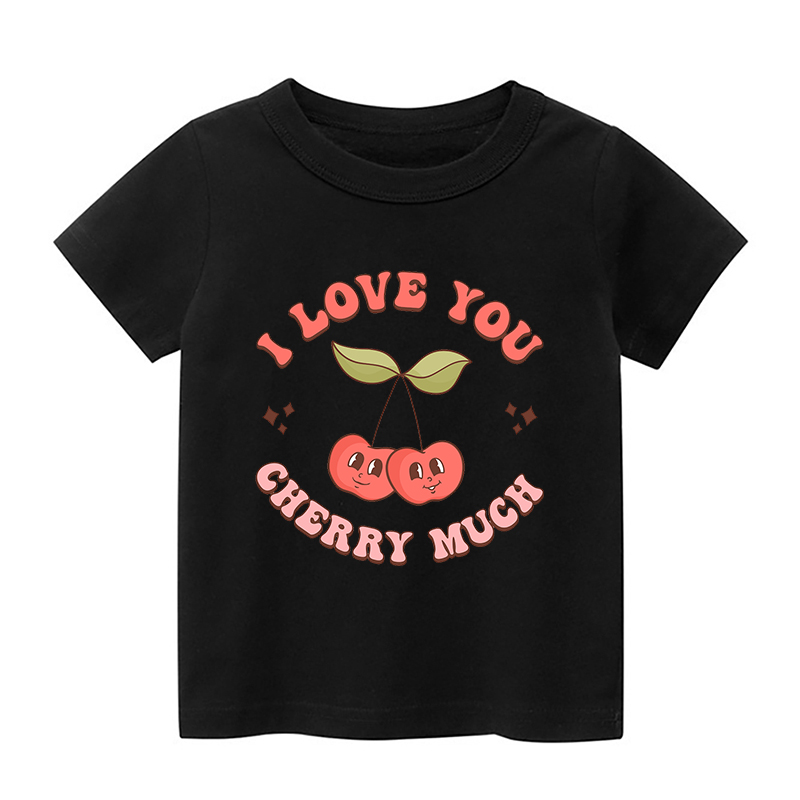 I Love You Cherry Much Kids Shirt