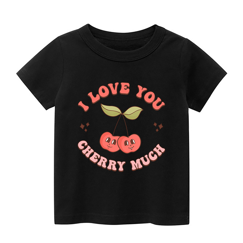 I Love You Cherry Much Kids Shirt