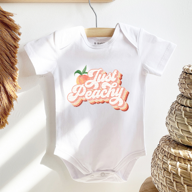 Just Peachy Bodysuit For Baby