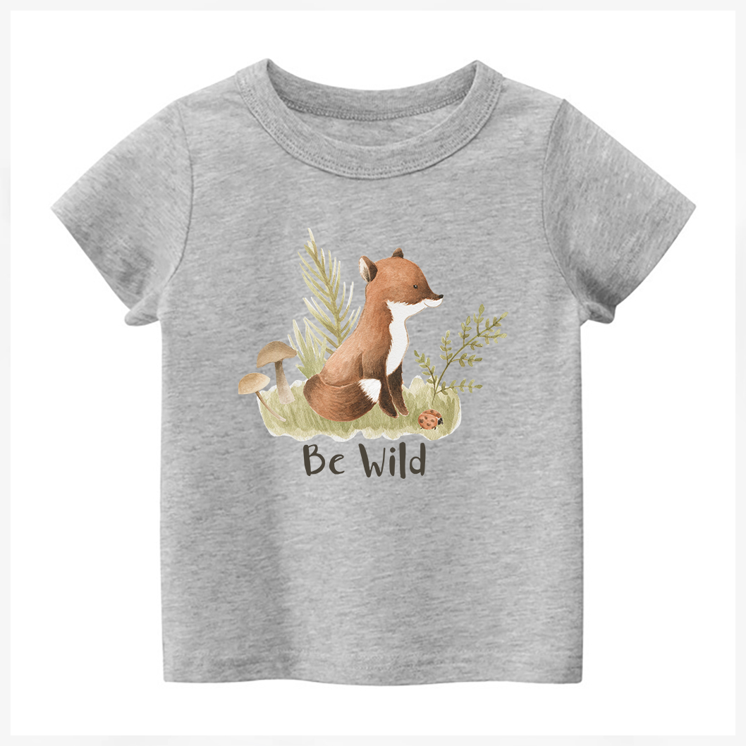 Be Wild Little Fox Kids Shirt