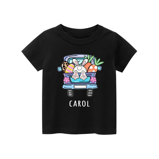 Personalized Easter truck With Kids Name T-Shirt