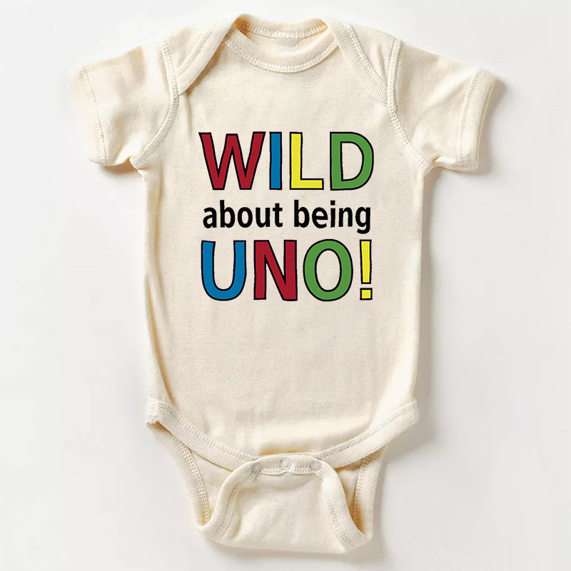 Wild About Being Uno Bodysuit For Baby