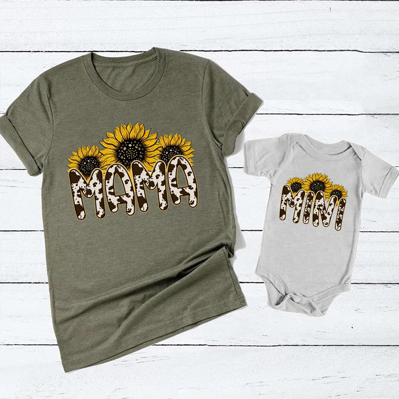 Sunflower Mom and Mini Matching Tees