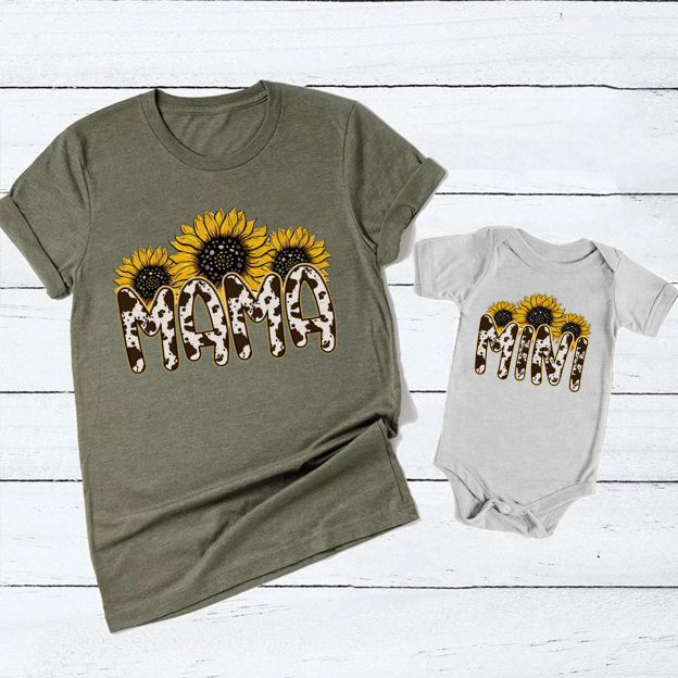 Sunflower Mom and Mini Matching Tees