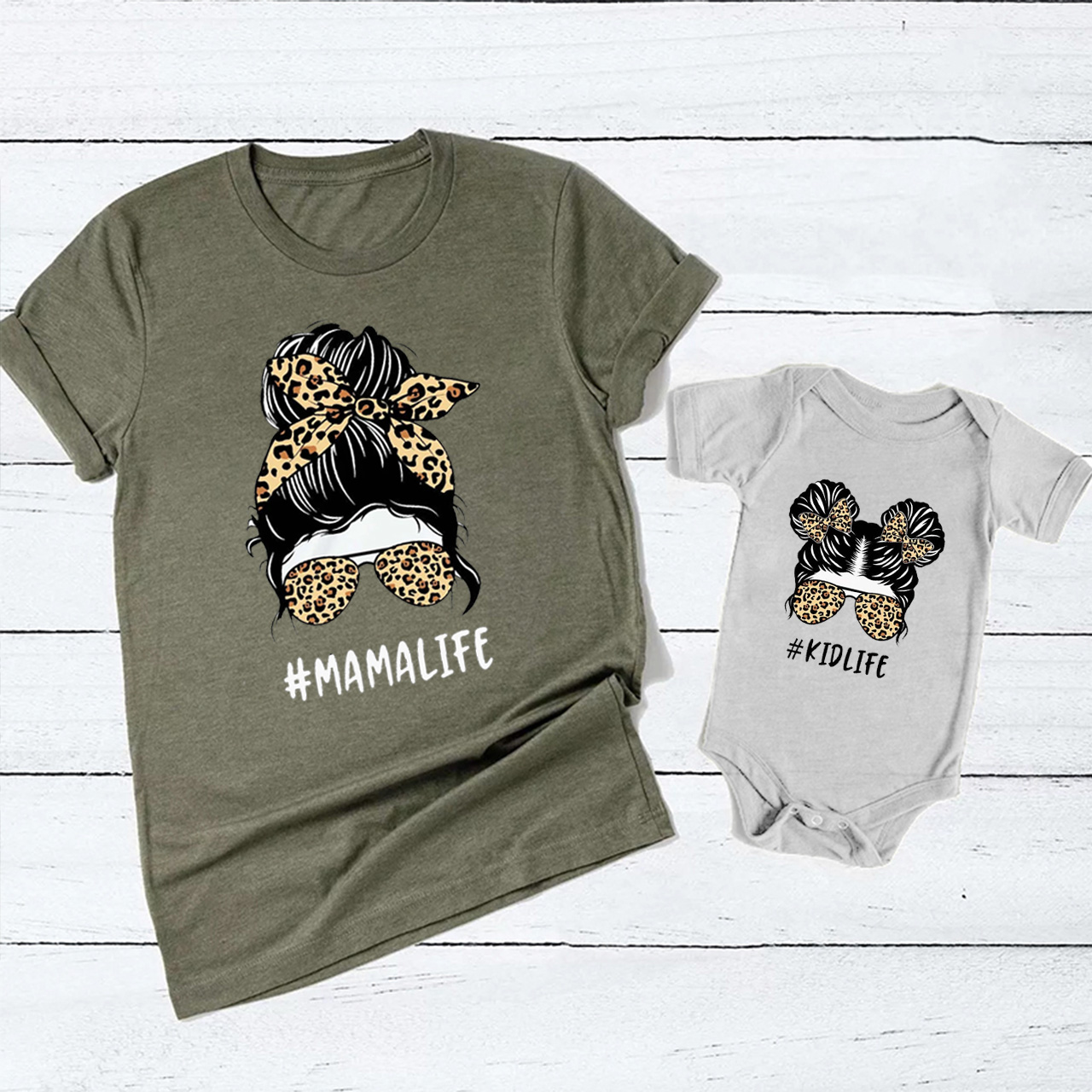 Messy Bun Mama Mini Matching Shirt