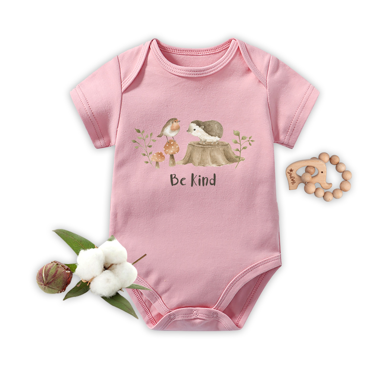 Be Kind Hedgehog Friend Baby Bodysuit