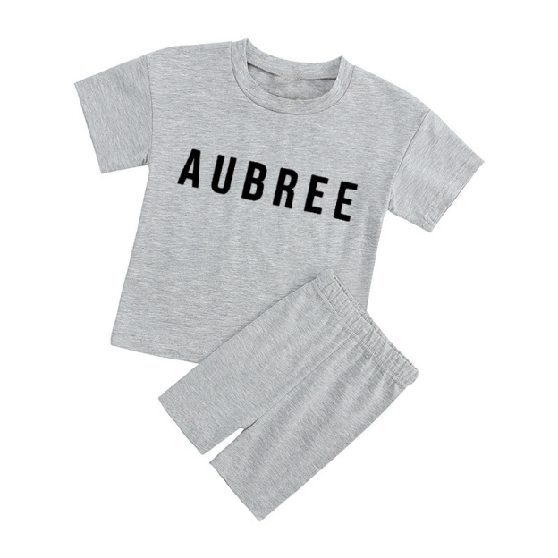 Personalized Toddler Girls Biker Shorts&Tee