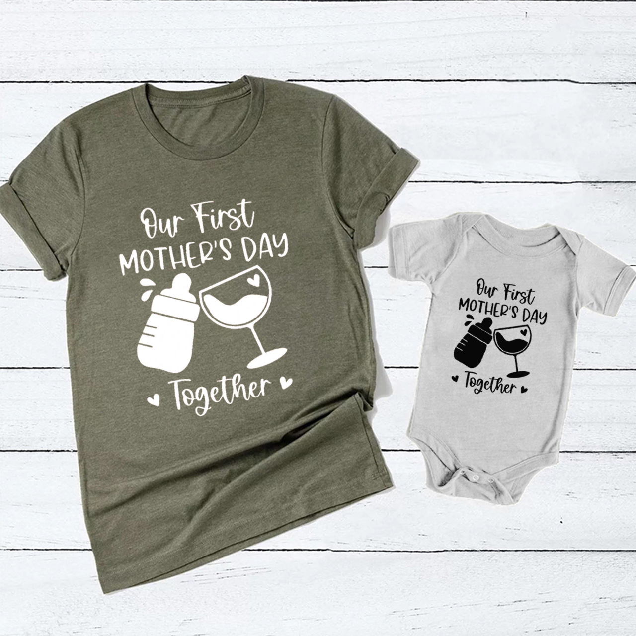 Matching Tees Our First Mother's Day Shirt For Mother's Day