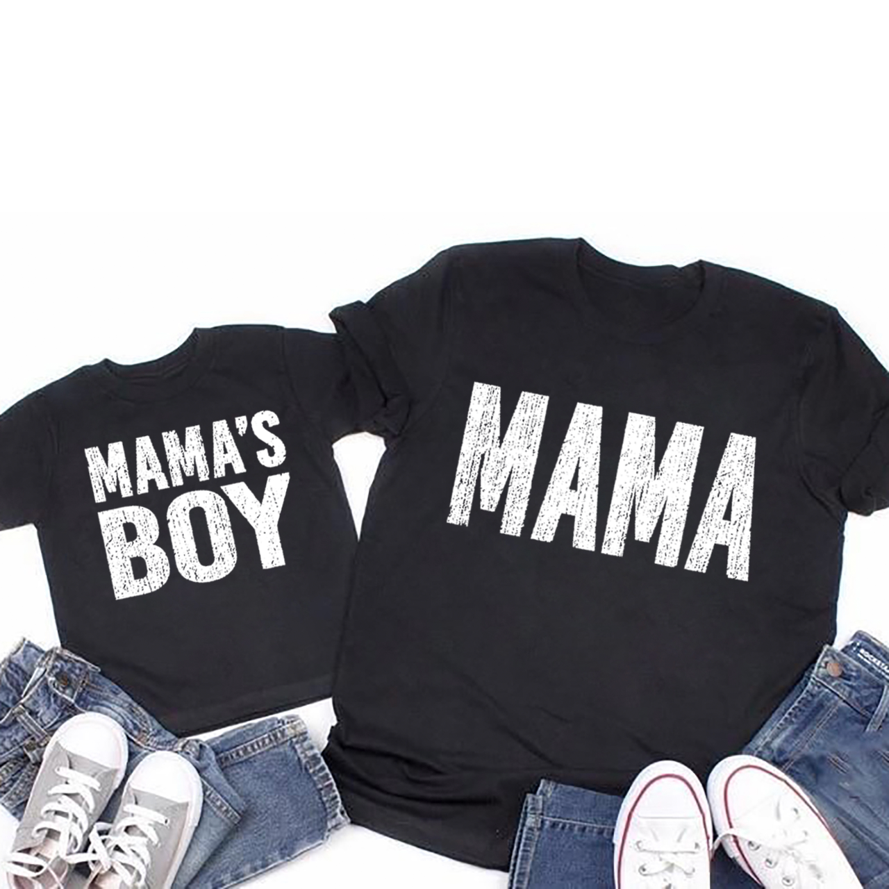 Camo Mama and Son Matching T-Shirts