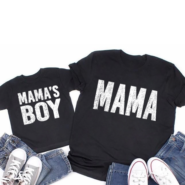 Camo Mama and Son Matching T-Shirts