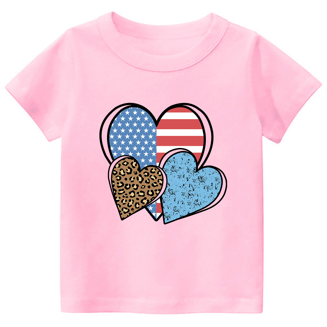 Independence Day Heart Toddler Tees
