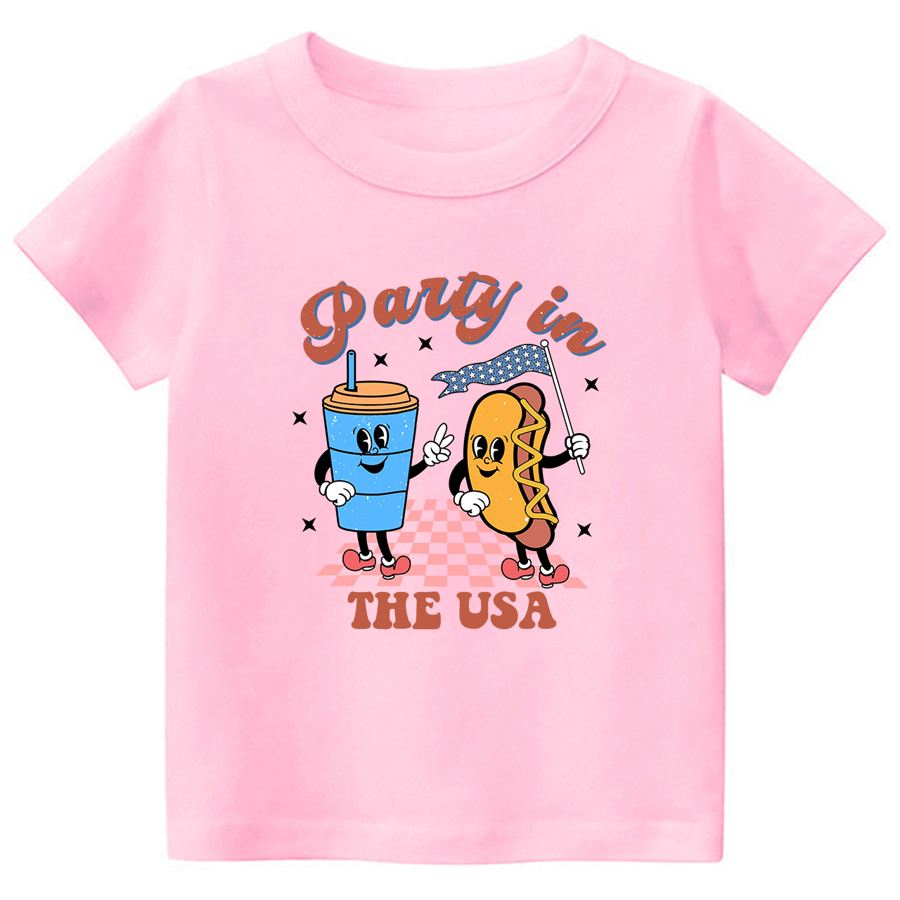 Patriotic Natural Party In The USA Toddler Tees