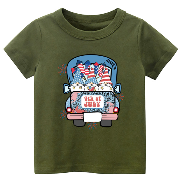 4th Of July Truck Toddler Tees