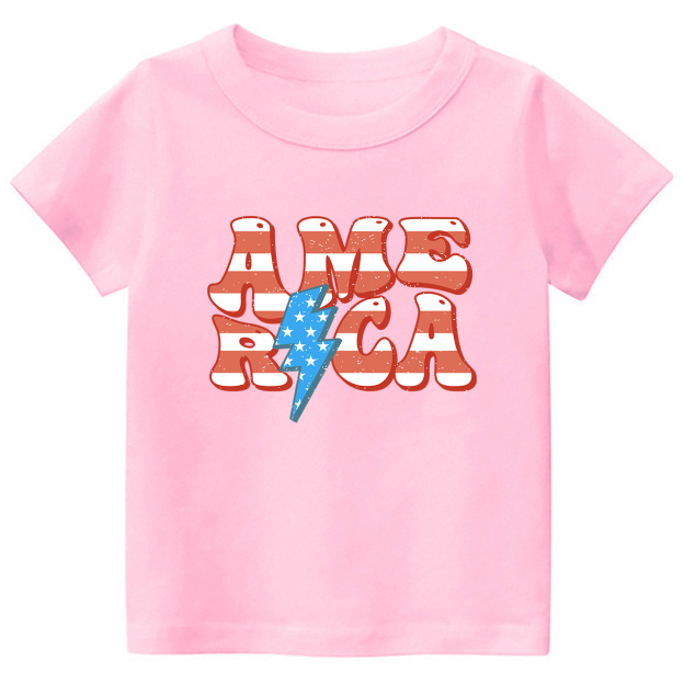 American Independence Day Retro Toddler Tees
