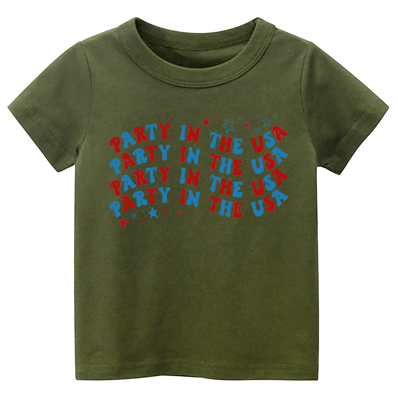 Party In The USA Wave Font Retro Toddler Tees