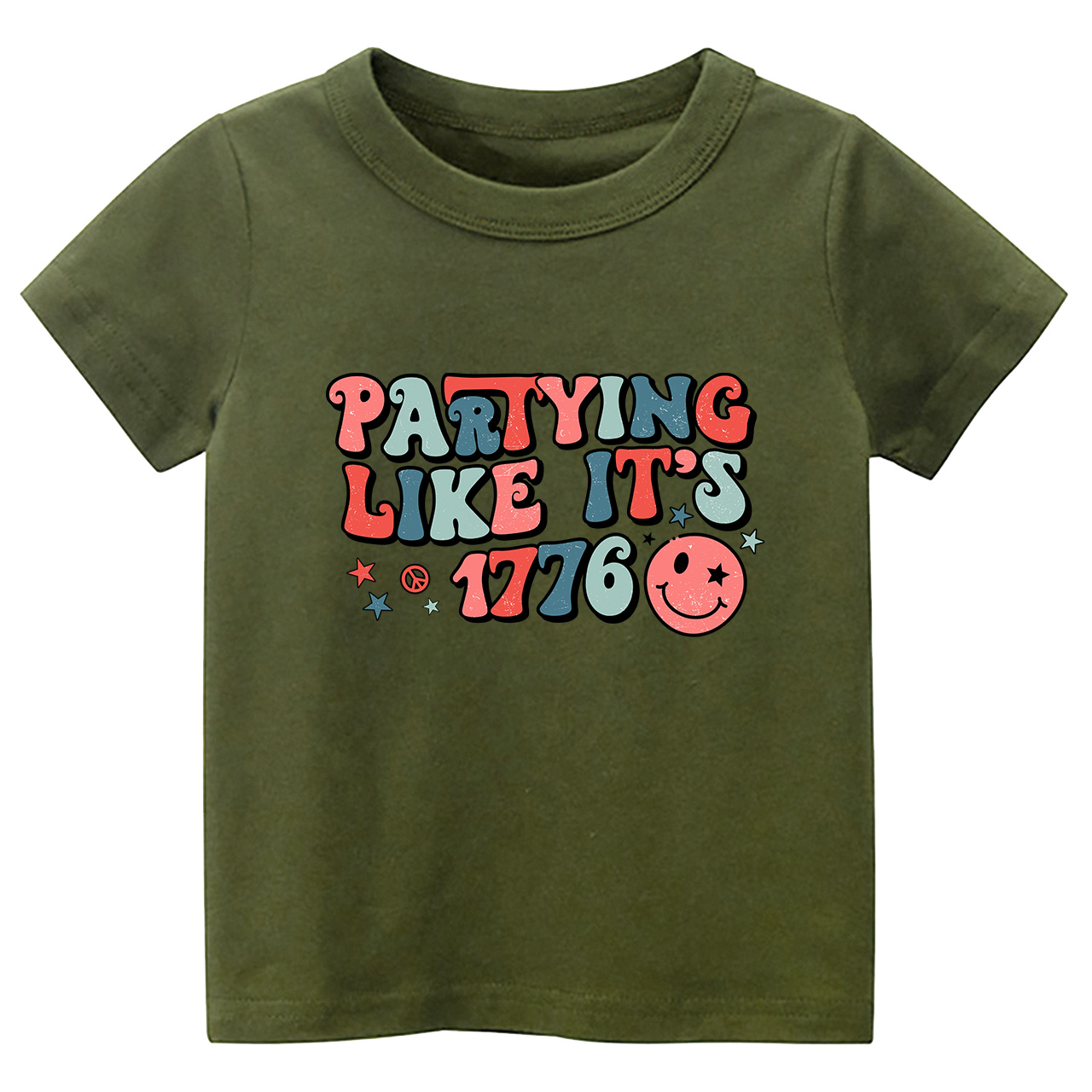 Partying Like It's 1776 Retro Toddler Tees