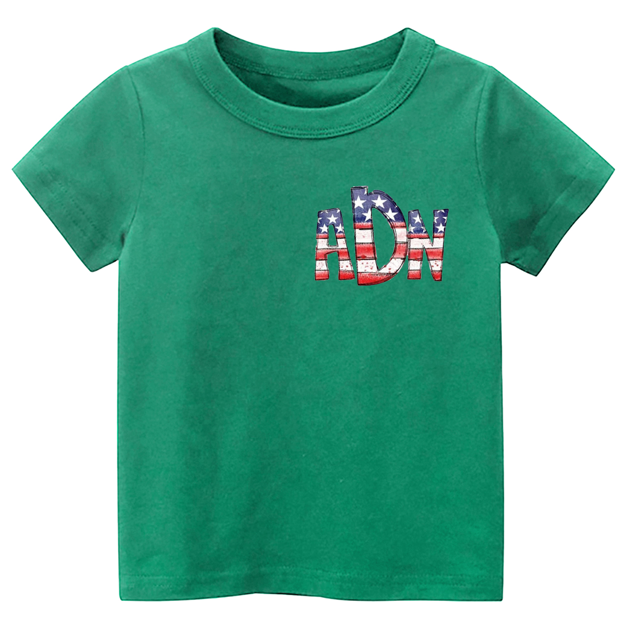 Personalized Fish American Flag Toddler Tees