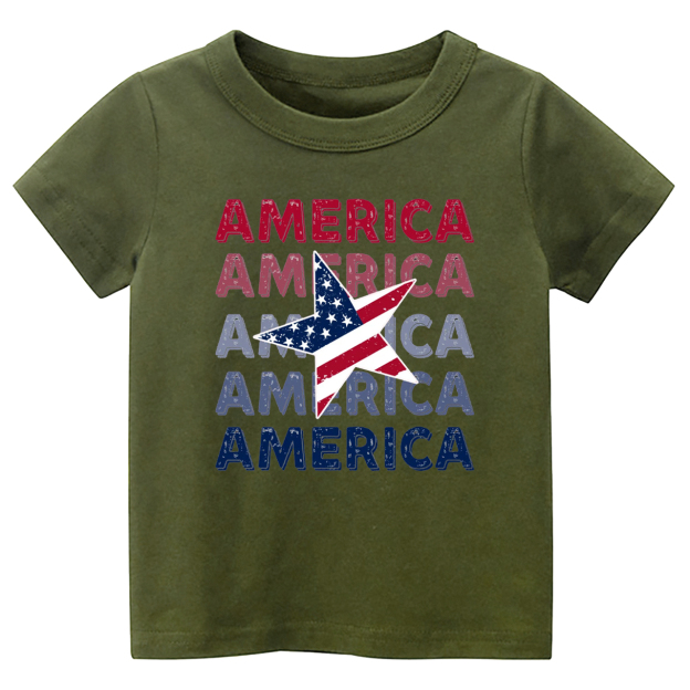 Retro 4th Of July America Shirts For Kids