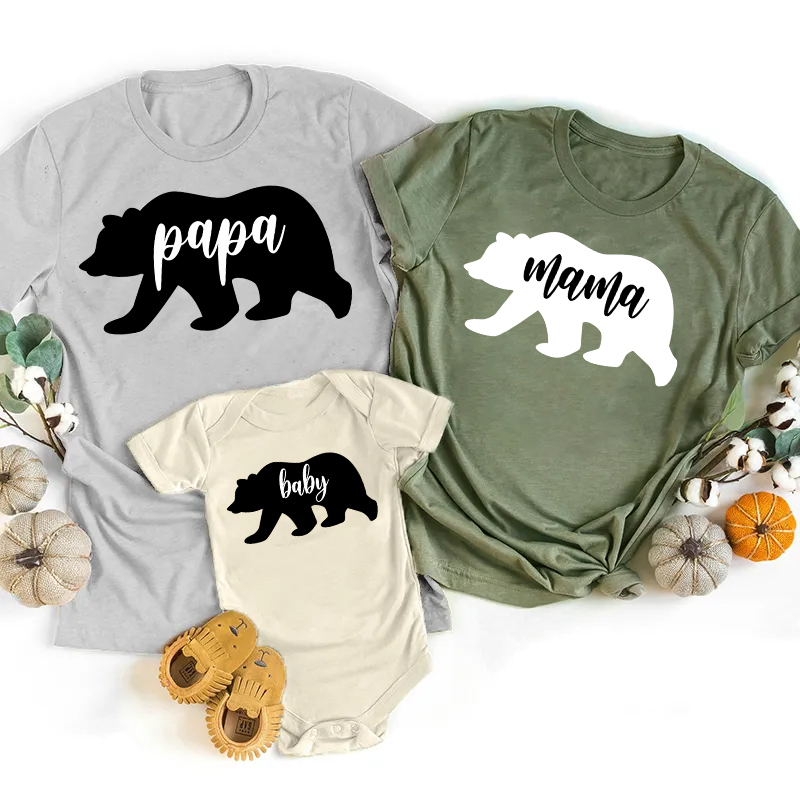 Papa Mama Baby Mom&Me Shirt