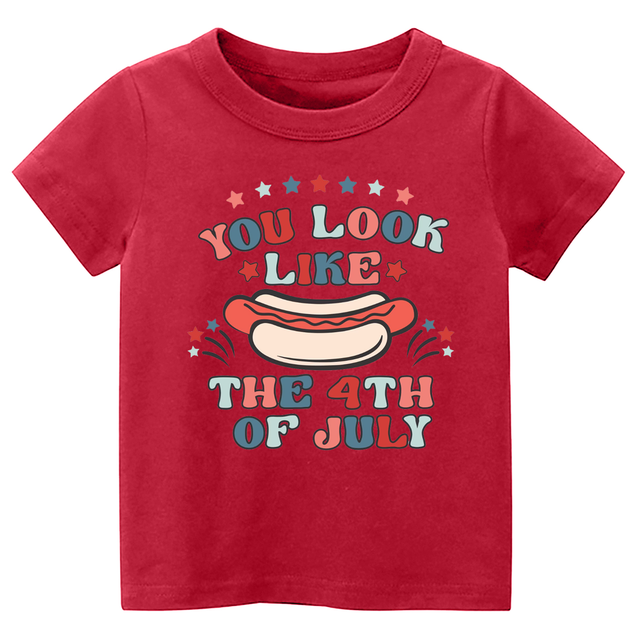 You Look Like The 4th Of July Hotdog Toddler Tee