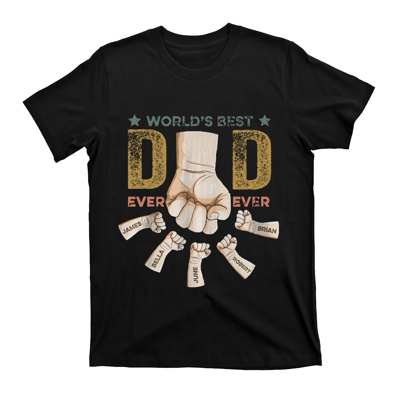 Best Dad Ever Ever PersonzalFather Funny Shirt