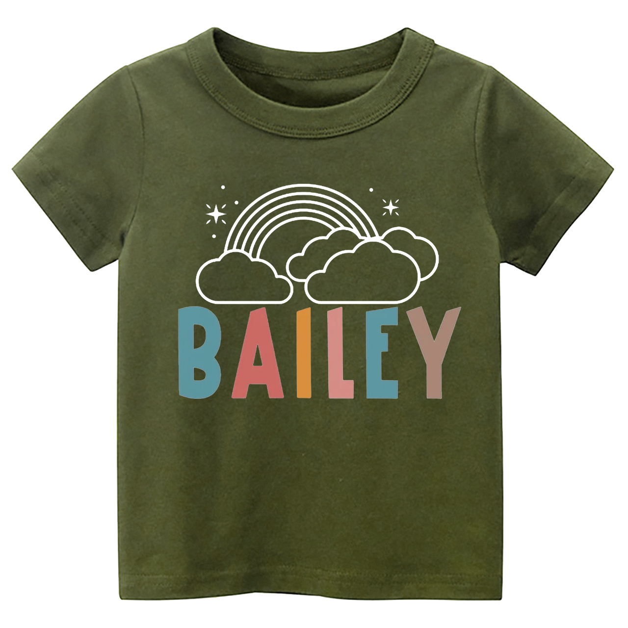 Cloud Rainbow Personalized Toddler Shirts