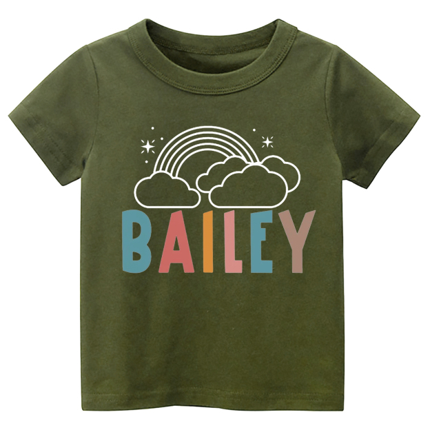 Cloud Rainbow Personalized Toddler Shirts
