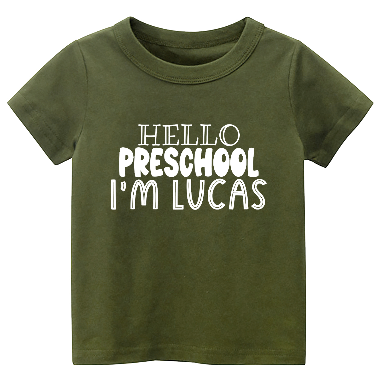 Personalized Hello Preschool Back To School Toddler Shirts