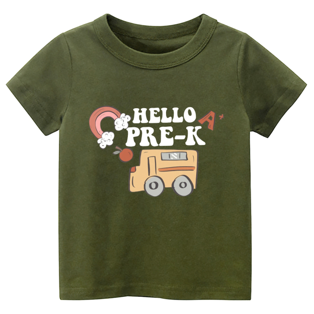 Hello Pre-K Back To School Toddler Shirts