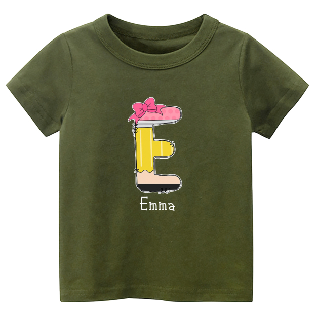 Custom Name Back To School Toddler Shirts