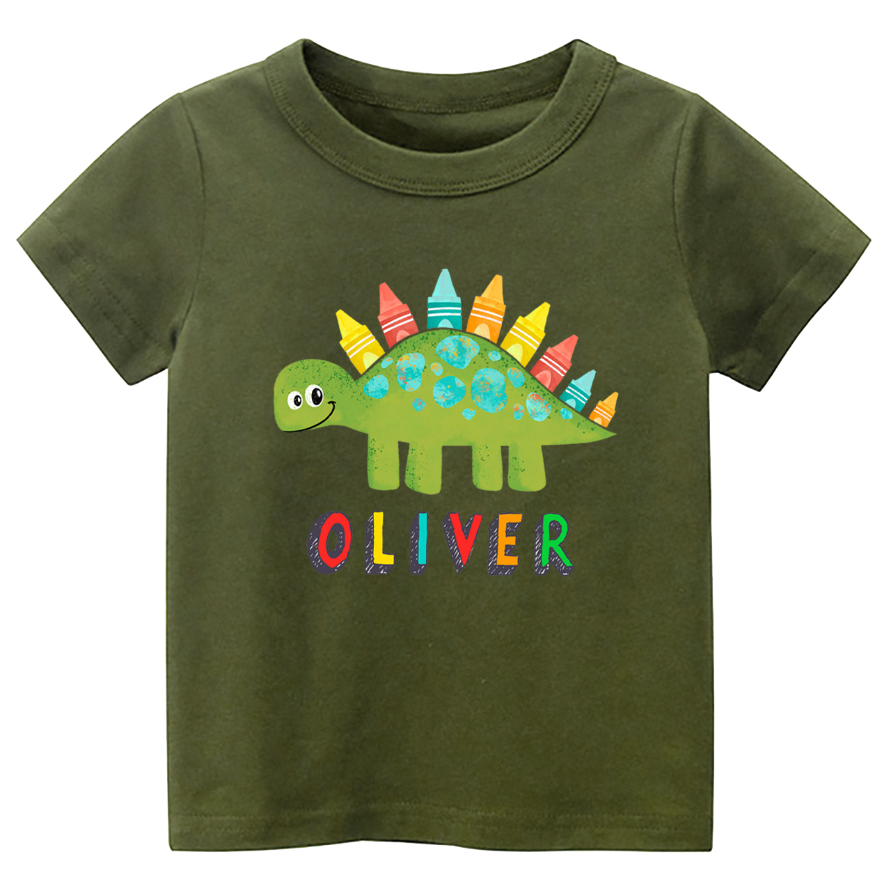 Personalized Stegosaur Back To School Toddler Shirts